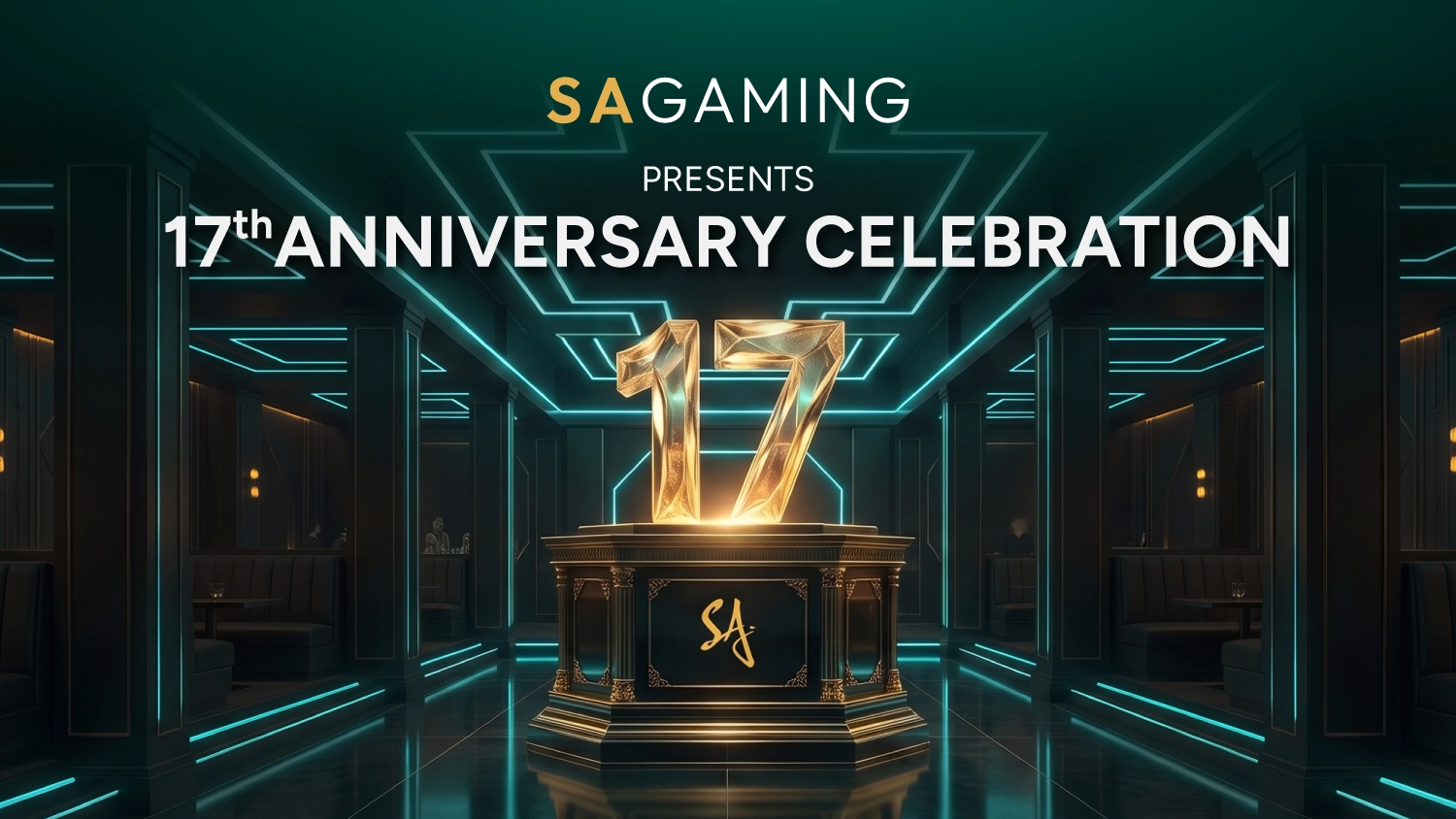 SA Gaming 17th Anniversary Celebration promotional banner